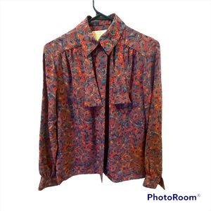 Country Sophisticates by Pendleton Paisley Blouse